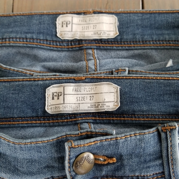 Free People 2 pairs of skinny jeans size 27 - Picture 3 of 13